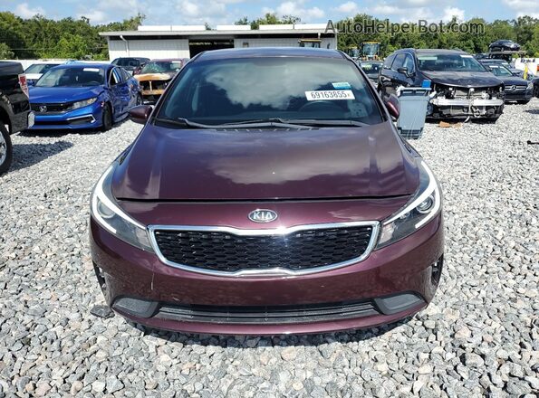 3KPFK4A76JE281107 2018 KIA FORTE Burgundy 