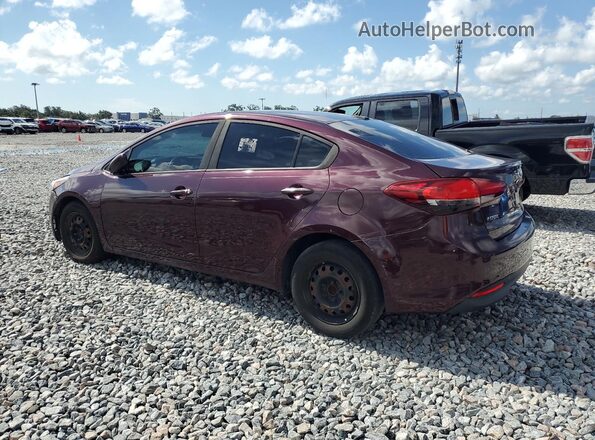 3KPFK4A76JE281107 2018 KIA FORTE Burgundy 