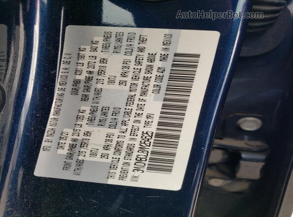 3MVDMBCL8MM264625 2021 MAZDA CX-30 Blue Vista del compartimento del motor