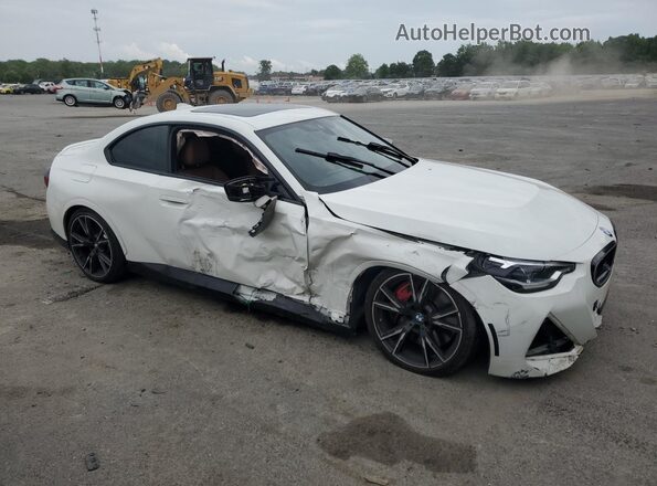 3MW53CM09N8C78639 2022 BMW M2 White Delantero derecho