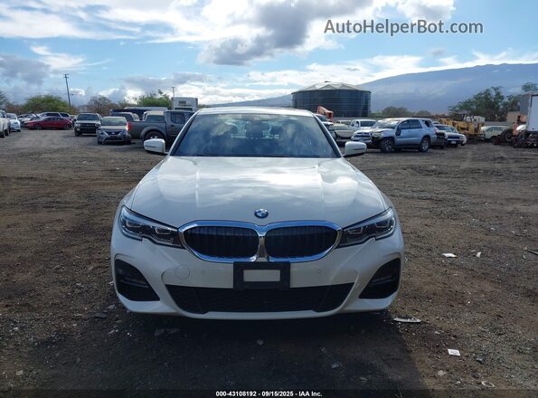 3MW5P7J06M8B75130 2021 BMW 3 SERIES White Vista del cuadro de instrumentos