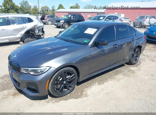 3MW5P9J03M8C12629 2021 BMW 7 SERIES Gray წინა მარცხენა ხედი სამი მეოთხედიდან