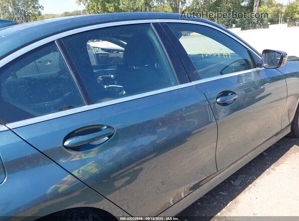 3MW5P9J07M8B73432 2021 BMW 7 SERIES Blue Панорамний вид салону 360°