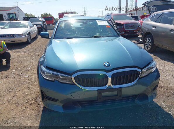 3MW5P9J07M8B73432 2021 BMW 7 SERIES Blue Вид задньої частини салону