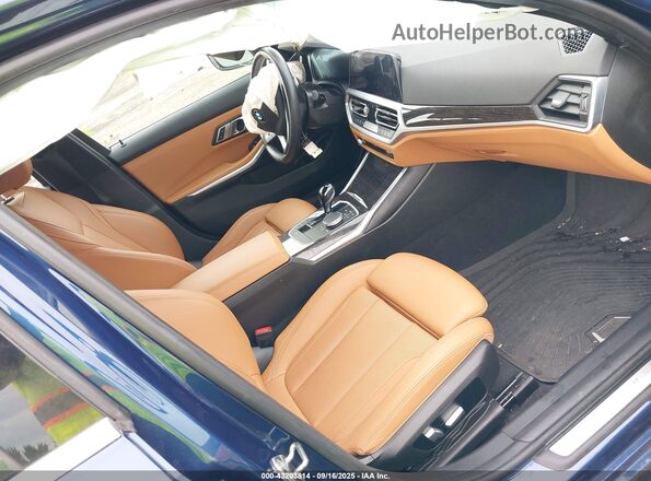 3MW5R1J02N8C29404 2022 BMW 3 SERIES Blue Widok wnętrza z przodu