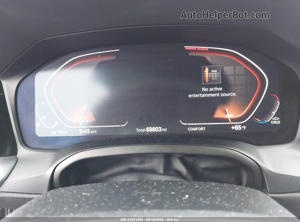 3MW5R7J00L8B04384 2020 BMW 3 SERIES Black უკანა სავარძლების ხედი