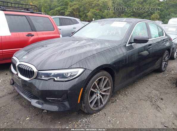 3MW5R7J00L8B04384 2020 BMW 3 SERIES Black წინა მარცხენა ხედი სამი მეოთხედიდან