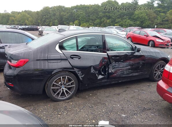 3MW5R7J00L8B04384 2020 BMW 3 SERIES Black უკანა სალონის ხედი