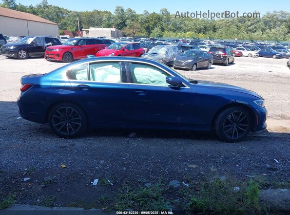 3MW5R7J00N8C44986 2022 BMW 3 SERIES Синий Вид задней части салона
