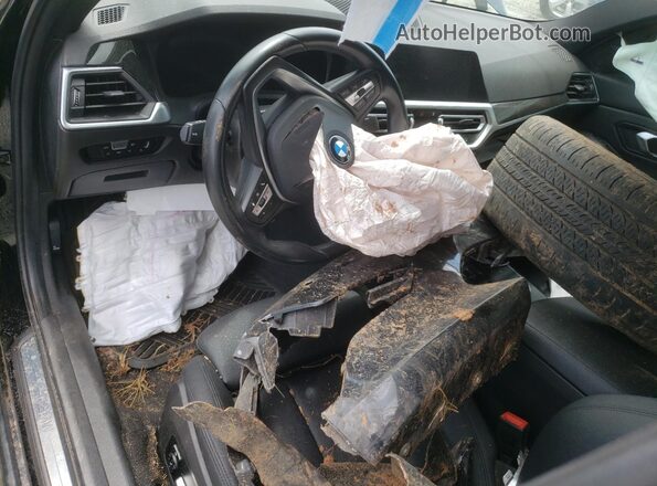 3MW5R7J02L8B21414 2020 BMW 3 SERIES Black წინა პანელის ხედი