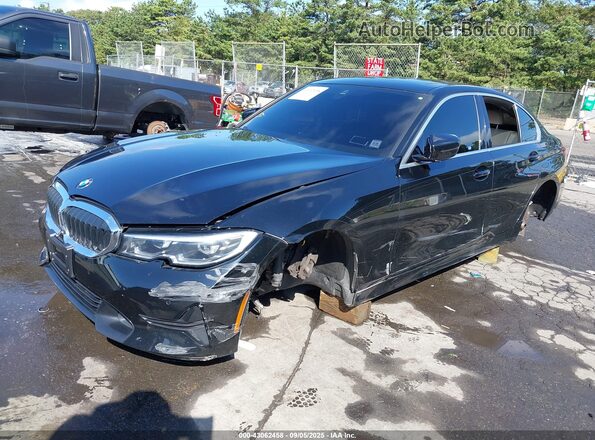 3MW5R7J02N8C28577 2022 BMW 3 SERIES Черный Передняя левая четверть