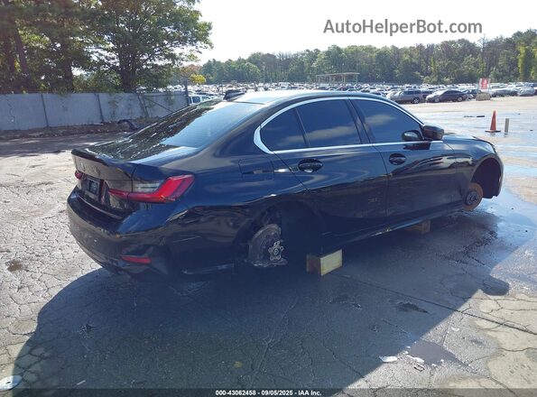 3MW5R7J02N8C28577 2022 BMW 3 SERIES Черный Задняя правая четверть