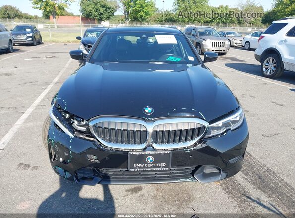 3MW5R7J02N8C44990 2022 BMW 3 SERIES Black Вид спереду