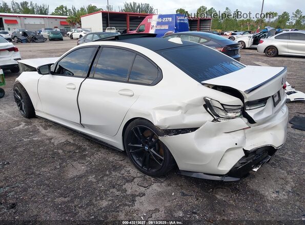 3MW5U7J04L8B29688 2020 BMW 3 SERIES White Rear left