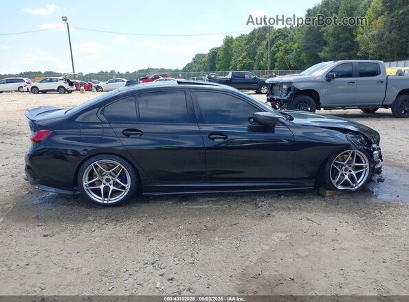 3MW5U7J06N8C25602 2022 BMW 3 SERIES Black უკანა სალონის ხედი