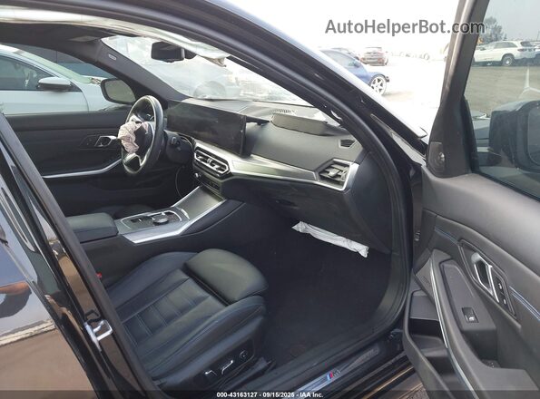 3MW69FF00R8E09383 2024 BMW 3 SERIES Black Widok wnętrza z przodu