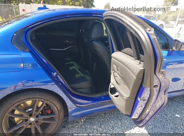 3MW89FF05R8E09890 2024 BMW 3 SERIES Blue Вид наклейки з VIN-кодом