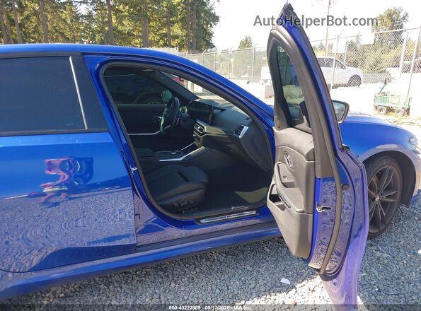 3MW89FF05R8E09890 2024 BMW 3 SERIES Blue Вид салону спереду