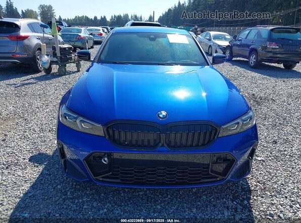 3MW89FF05R8E09890 2024 BMW 3 SERIES Blue Вид щитка приладів