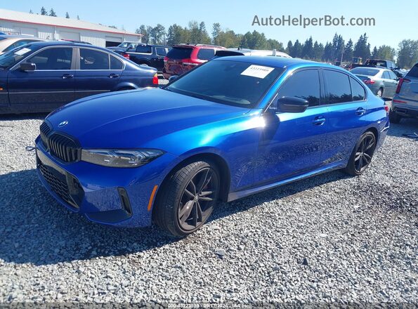 3MW89FF05R8E09890 2024 BMW 3 SERIES Blue Передня ліва чверть