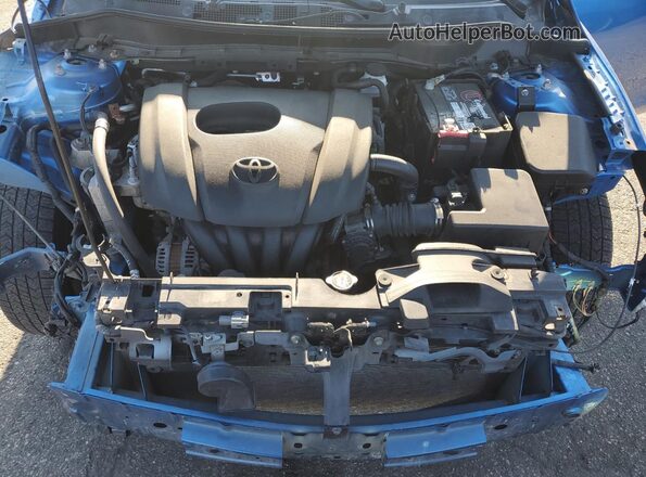 3MYDLBYV4JY317714 2018 TOYOTA YARIS Blue 