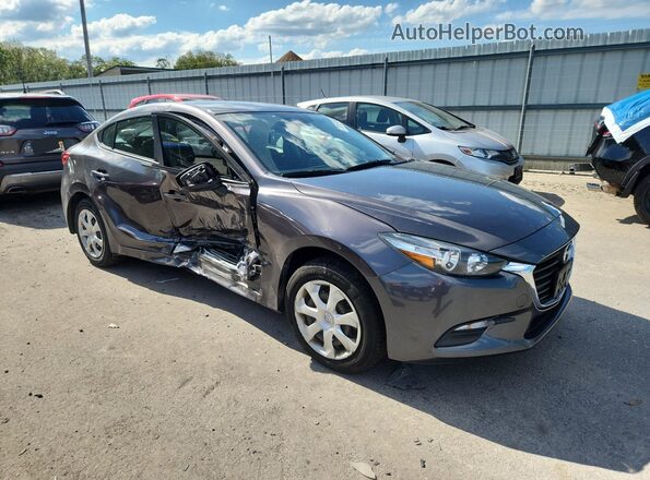 3MZBN1U76JM232797 2018 MAZDA 3 Gray 