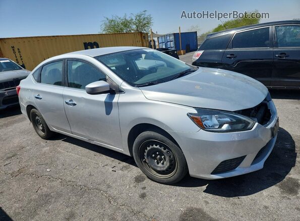 3N1AB7AP8GY283219 2016 NISSAN SENTRA Silver Передня права чверть