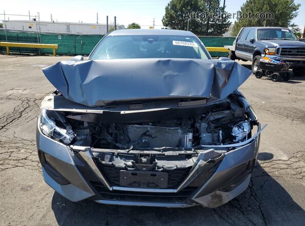 3N1AB8BV5NY213936 2022 NISSAN SENTRA Gray Դիմացի տեսք