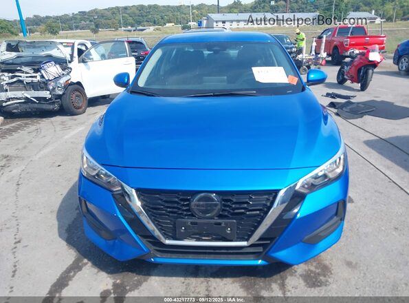 3N1AB8CV0PY275391 2023 NISSAN SENTRA Blue Սալոնի հետևի տեսք