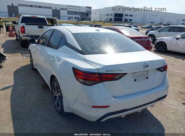 3N1AB8CV2LY217504 2020 NISSAN SENTRA Белый Задняя левая четверть