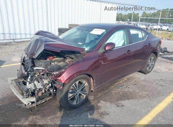 3N1AB8CV2MY324070 2021 NISSAN SENTRA Burgundy 