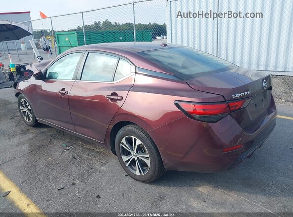 3N1AB8CV2MY324070 2021 NISSAN SENTRA Burgundy 