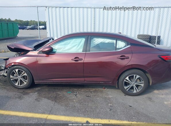 3N1AB8CV2MY324070 2021 NISSAN SENTRA Burgundy 
