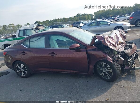 3N1AB8CV2MY324070 2021 NISSAN SENTRA Burgundy 