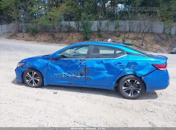 3N1AB8CV4LY223708 2020 NISSAN SENTRA Синий Панорамный вид салона 360°