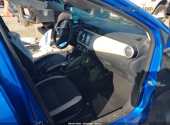 3N1CN8EV0ML832273 2021 NISSAN VERSA Синий Вид салона спереди