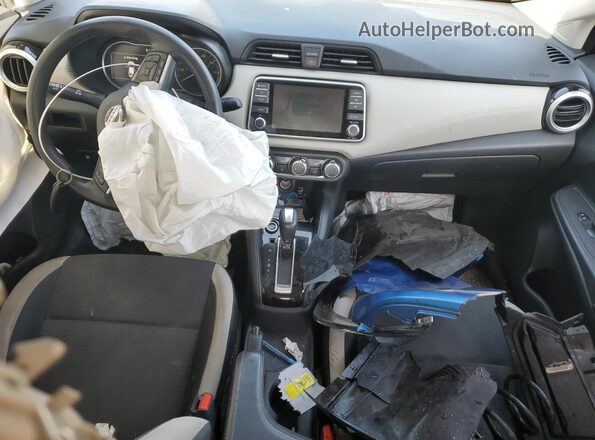 3N1CN8EV2LL800925 2020 NISSAN VERSA Blue Widok deski rozdzielczej