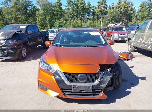 3N1CN8EV2LL802075 2020 NISSAN VERSA Orange Widok wnętrza z tyłu