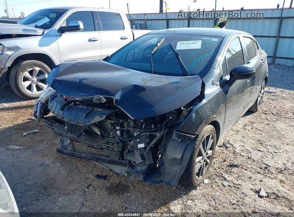 3N1CN8EV2ML890448 2021 NISSAN VERSA Black წინა ხედი