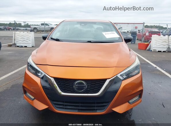 3N1CN8FV0LL895287 2020 NISSAN VERSA Orange Սարքավորումների վահանակի տեսք