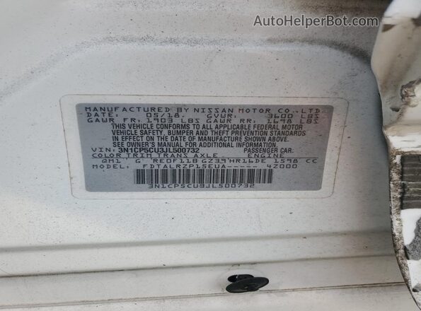 3N1CP5CU3JL500732 2018 NISSAN KICKS White 