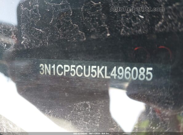 3N1CP5CU5KL496085 2019 NISSAN KICKS Blue Շարժիչի բաժամունքի տեսք