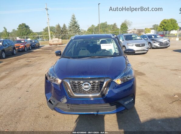 3N1CP5CU5KL496085 2019 NISSAN KICKS Blue Սարքավորումների վահանակի տեսք