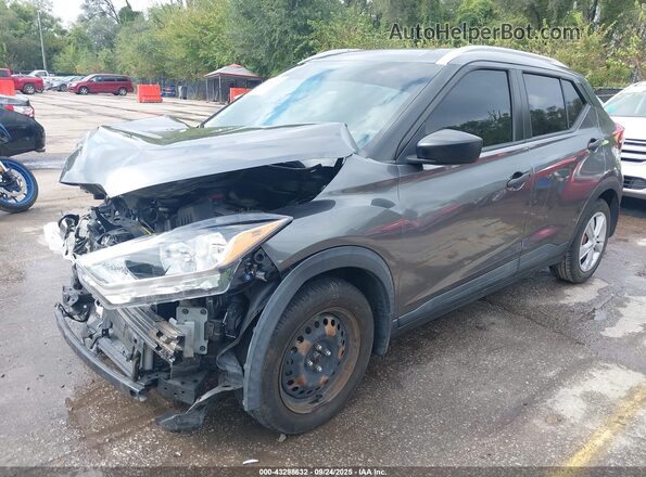 3N1CP5CU5KL546922 2019 NISSAN KICKS Gray წინა მარცხენა ხედი სამი მეოთხედიდან