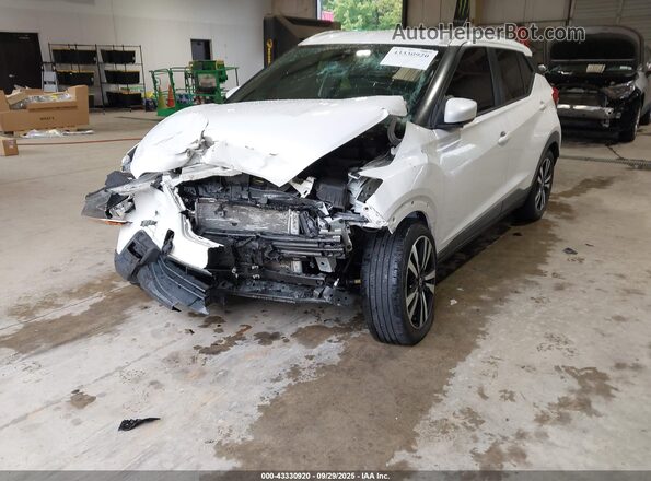 3N1CP5CV3LL509670 2020 NISSAN KICKS White Առջևի ձախ երեք քառորդ տեսարան