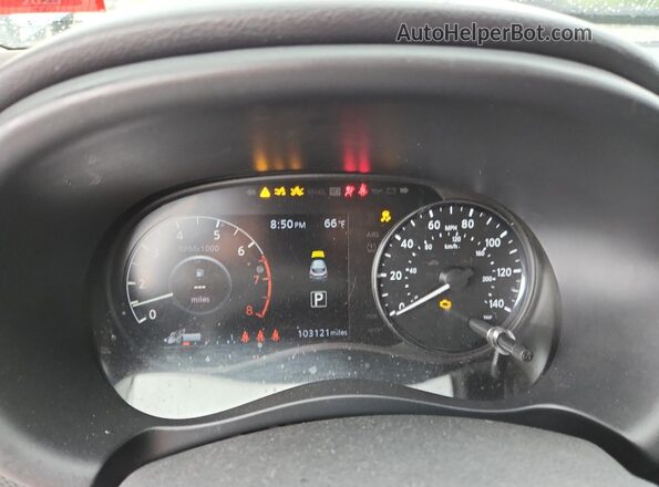 3N1CP5CV5ML489391 2021 NISSAN KICKS Синий Вид щитка приборов