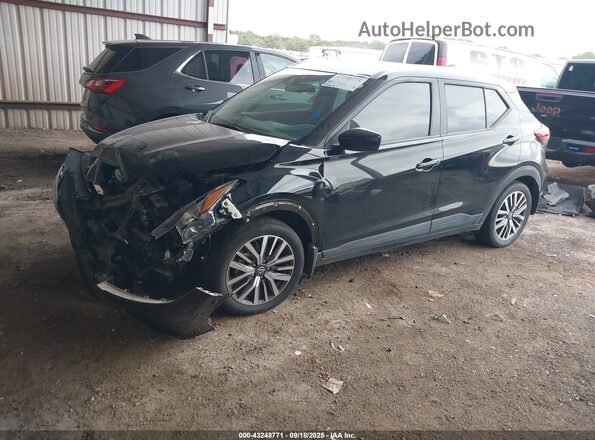 3N1CP5CV5ML518968 2021 NISSAN KICKS Black წინა მარცხენა ხედი სამი მეოთხედიდან