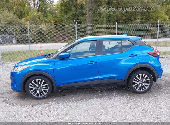 3N1CP5CV6ML514069 2021 NISSAN KICKS Blue Vista interior trasera