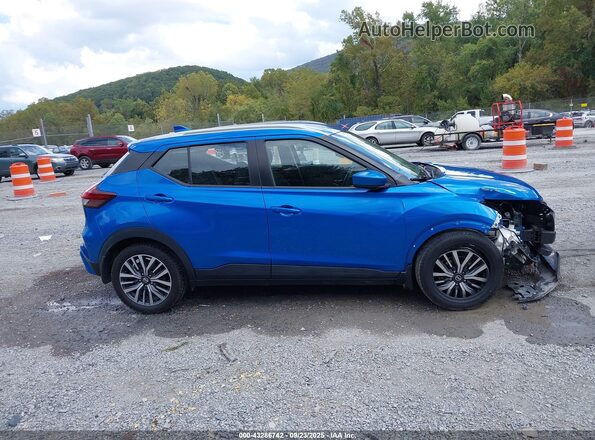3N1CP5CV6ML514069 2021 NISSAN KICKS Blue Vista del cuadro de instrumentos