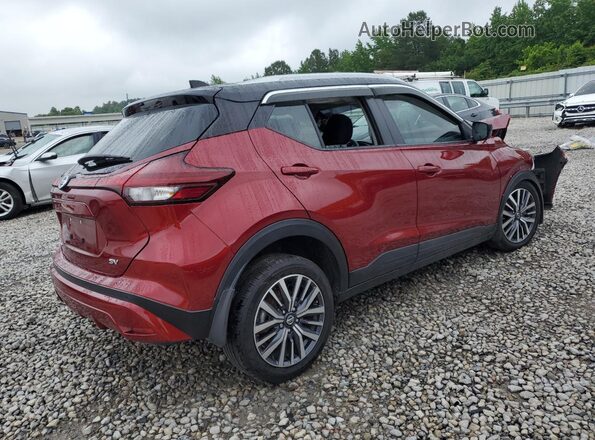 3N1CP5CV7ML469305 2021 NISSAN KICKS Red Задня права чверть